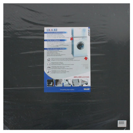 SCANPART - Anti-Vibration and Anti-Vibration Mat - 60x60 cm - Black image