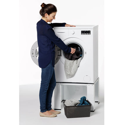 SCANPART - Dryer and Washing Machine Raiser - White - 40.9 cm x 61 cm x 61 cm image