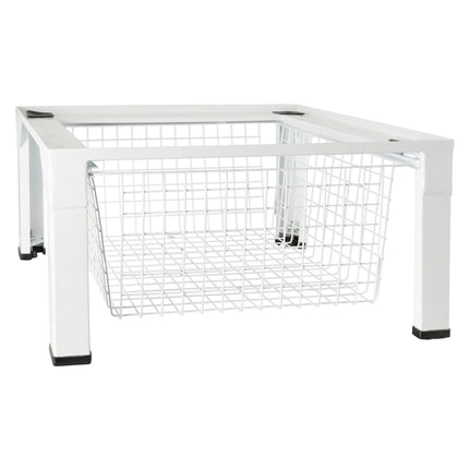 SCANPART - Dryer and Washing Machine Raiser - With Basket - White - 30 cm x 62 cm x 55 cm image