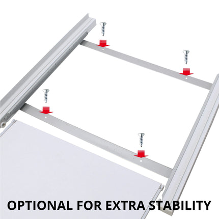 SCANPART - Stacking kit for washing machine and tumble dryer - With worktop - White - Tension strap not included image