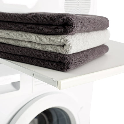 SCANPART - Stacking kit for washing machine and tumble dryer - With worktop - White - Also for heat pump dryers image