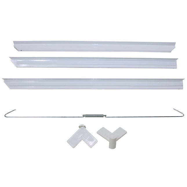 SCANPART - Stacking kit for washing machine and tumble dryer - White - Compact - Also for washing machines with rounded corners image