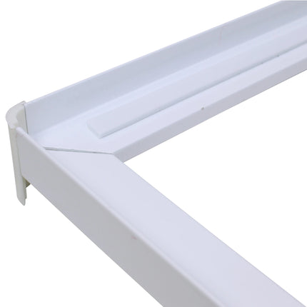 SCANPART - Stacking kit for washing machine and tumble dryer - White - Compact - Also for washing machines with rounded corners image