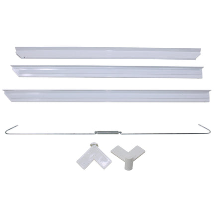 SCANPART - Stacking kit for washing machine and tumble dryer - White - Compact - Also for washing machines with rounded corners image