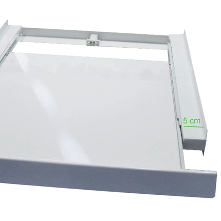 SCANPART - Stacking kit for washing machine and tumble dryer - Professional - With worktop - Also for heat pump dryers - Tension strap included image