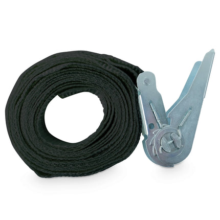 SCANPART - Stacking kit for washing machine and tumble dryer - Plastic - With worktop - Black - Also for heat pump dryers - Tension strap included image