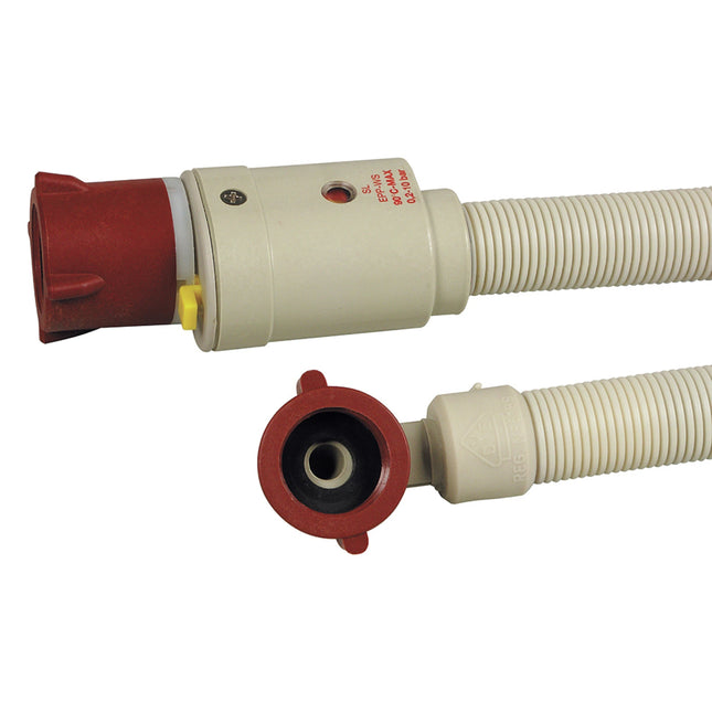 HOUSEBRAND - Supply hose with Aquastop - 3/4" angled - 3/4" straight -  bar - 3.0 m image