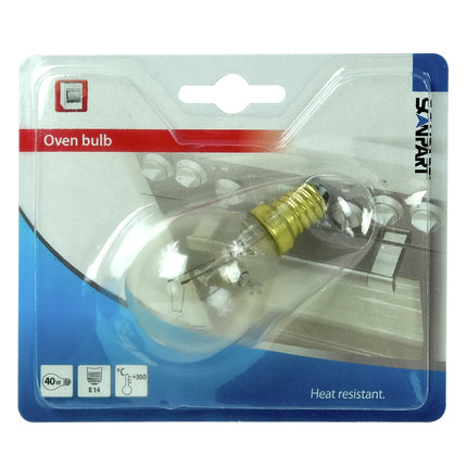 SCANPART - Oven Lamp - E14 - 40W - 410 Lumen - 2700 K - Bright - Bulb image