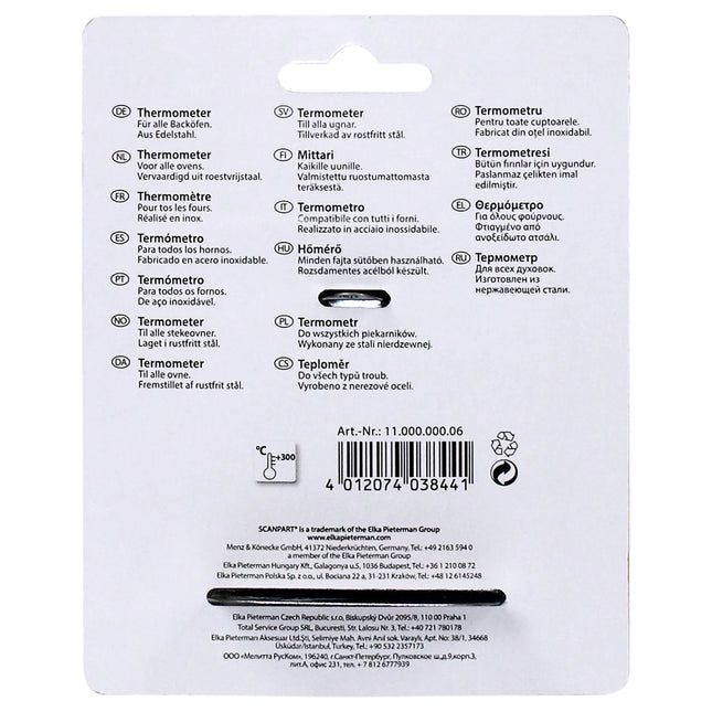 SCANPART - Oven Thermometer - For +0°C to +300°C image