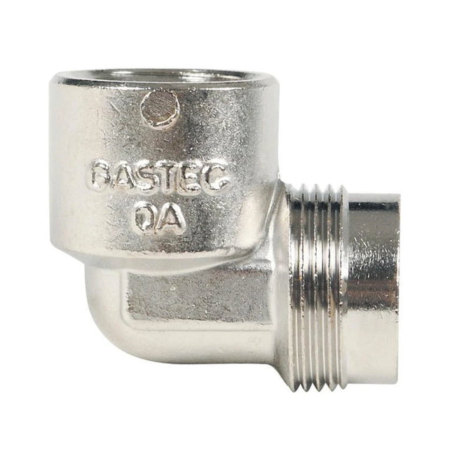 SCANPART - Gas stove fitting - M24 (M) - 1/2" (F) - Angled image