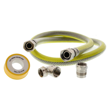 SCANPART - Gas connection set - NL standard - 1/2"(F) - 1/2"(F) - 125 cm image