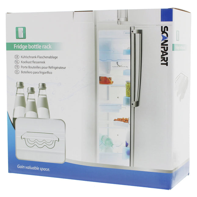 SCANPART - Refrigerator Bottle Rack - For 3 Bottles - Stainless Steel image