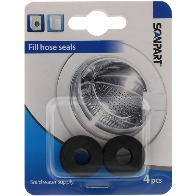 SCANPART - Rubber Ring - 3/4" - Black - 4 Pieces image