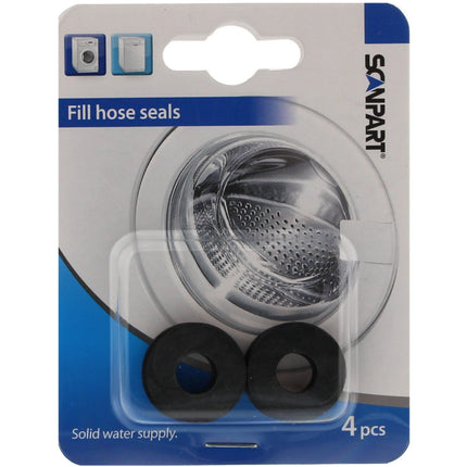 SCANPART - Rubber Ring - 3/4" - Black - 4 Pieces image