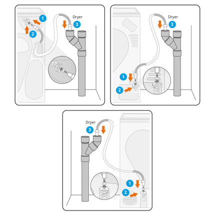 SCANPART - condenser dryer drain hose with non-return valve image