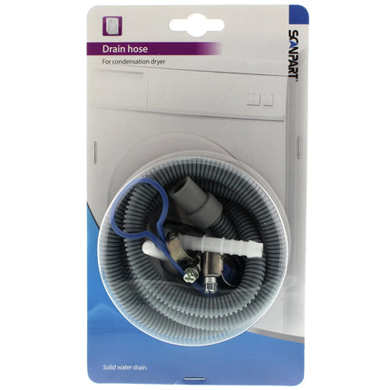 SCANPART - drain hose set condenser dryer 8x10mm 1.5m - F194 image