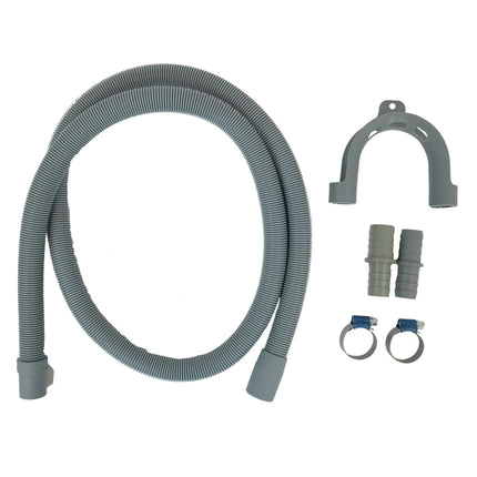 SCANPART - Drain Hose Extension Kit - Drain hose 1.5 m - 19/22 mm - Incl. Hose clamps, elbow, and 2 drain connectors image