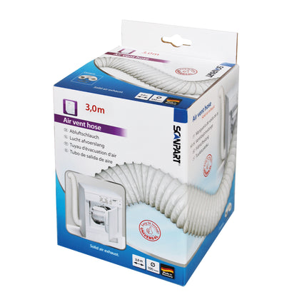 SCANPART - Air Exhaust Hose - 3 m - 100 mm - PVC - White image