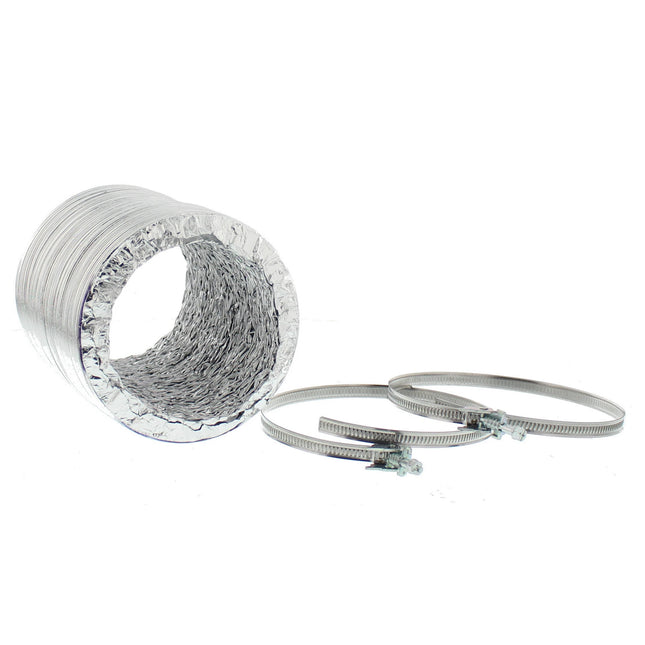 SCANPART - Air Exhaust Hose - 1.5 m - 125 mm - Aluminum - Silver image