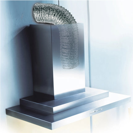 SCANPART - Air Exhaust Hose - 3 m - 125 mm - Aluminum - Silver image