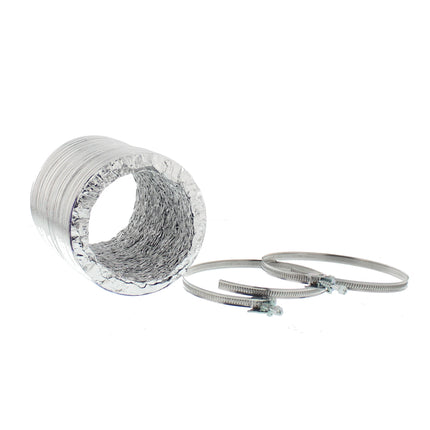 SCANPART - Air Exhaust Hose - 3 m - 125 mm - Aluminum - Silver image