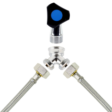 SCANPART - Y-Piece Supply Hose - 3/4" - Silver - 1 Piece image