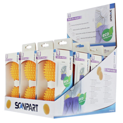 SCANPART - Dryer Ball - 2 Pieces - Plastic - With a Fresh Lemon Scent image