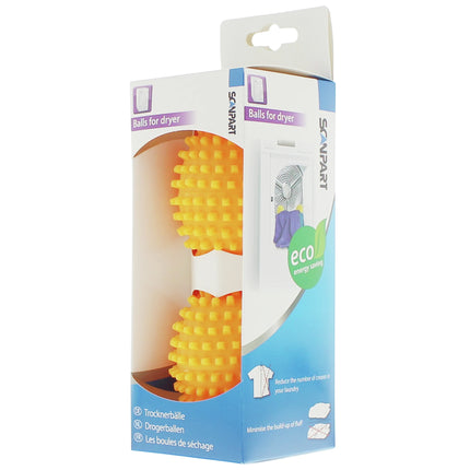 SCANPART - Dryer Ball - 2 Pieces - Plastic - With a Fresh Lemon Scent image