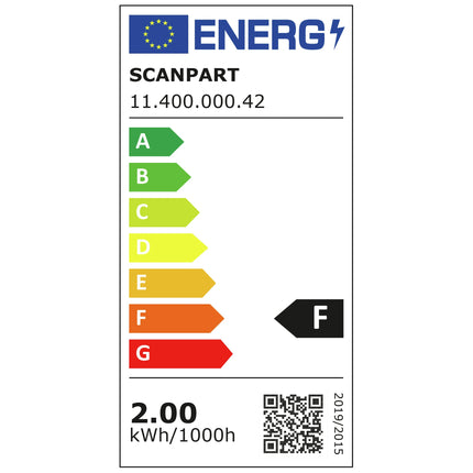 SCANPART - Cooker hood Bulb - E14 - 20 W - 140 Lumen - 3000 K - Frosted - T26 image
