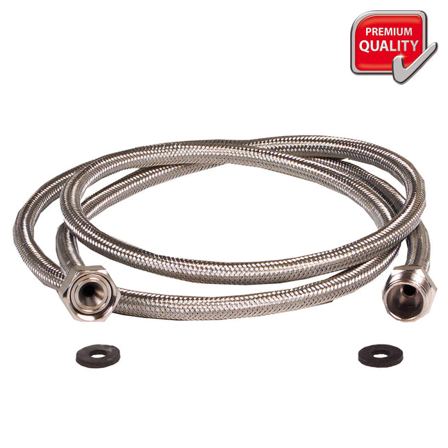 SCANPART - Supply hose - 3/4" straight - 3/4" straight - 115 bar - 1.0 m image