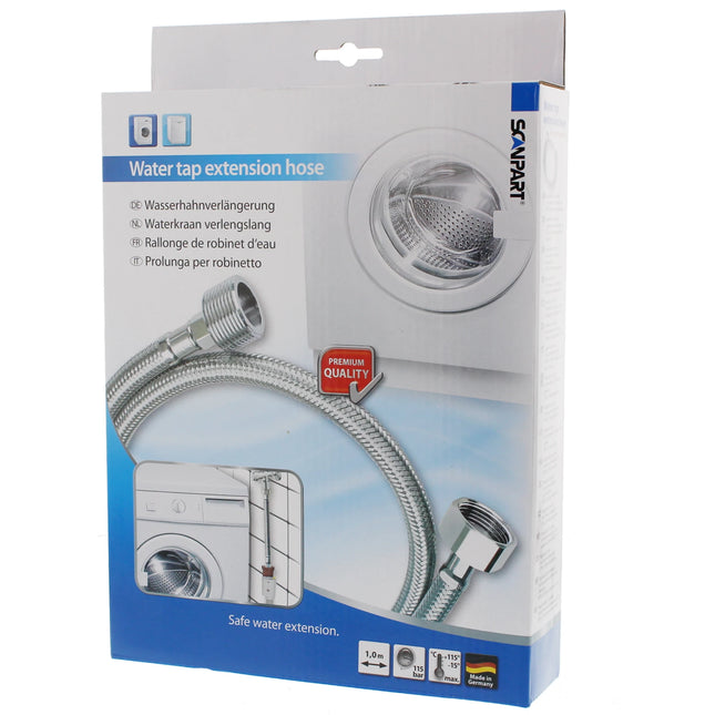 SCANPART - Supply hose - 3/4" straight - 3/4" straight - 115 bar - 1.0 m image