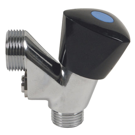 SCANPART - Faucet - With Aerator - 1/2" x 3/4" Male Thread - Silver + Black - 1 Piece image