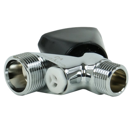 SCANPART - Faucet - With Aerator - 1/2" x 3/4" Male Thread - Silver + Black - 1 Piece image