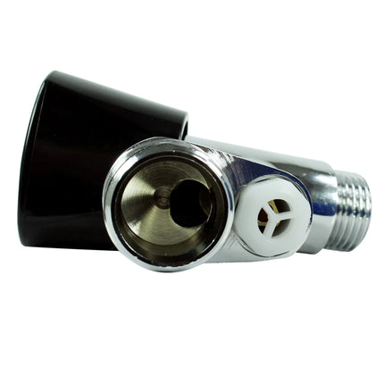 SCANPART - Faucet - With Aerator - 1/2" x 3/4" Male Thread - Silver + Black - 1 Piece image