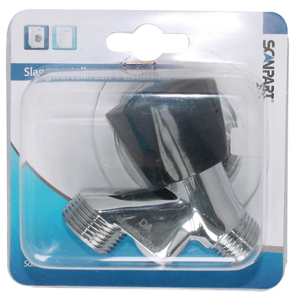 SCANPART - Faucet - With Aerator - 1/2" x 3/4" Male Thread - Silver + Black - 1 Piece image