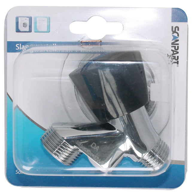 SCANPART - Faucet - With Aerator - 1/2" x 3/4" Male Thread - Silver + Black - 1 Piece image