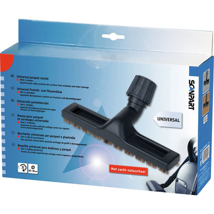 SCANPART Hardfloor Brush U111 - 30 cm  - Soft Natural Brush  - 30 to 38 mm Nozzle Connection image