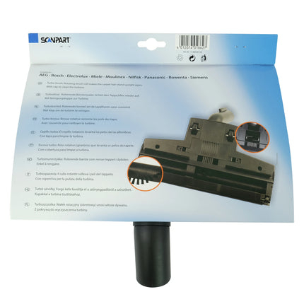 SCANPART Turbo Brush  - 27 cm - Rotating Brush  - 32 + 35 mm Nozzle Connection image