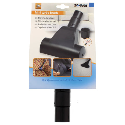 SCANPART Turbo Brush  - 16 cm - Rotating Brush  - 32 + 35 mm Nozzle Connection image