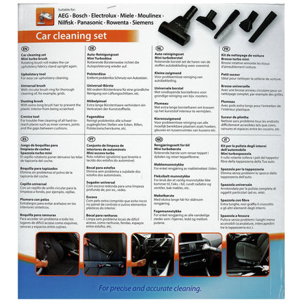 SCANPART Brush Set  - 3 - 16 - 19 cm - Polyester Brush  - 32 + 35 mm Nozzle Connection image