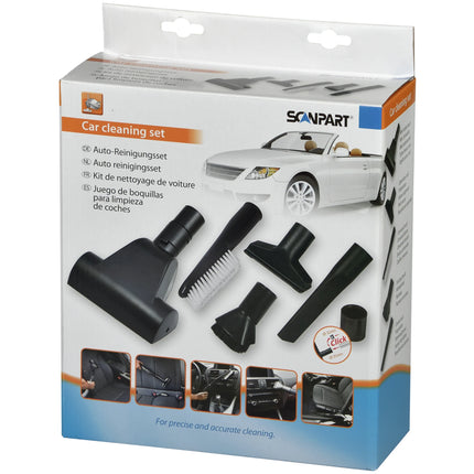 SCANPART Brush Set  - 3 - 16 - 19 cm - Polyester Brush  - 32 + 35 mm Nozzle Connection image