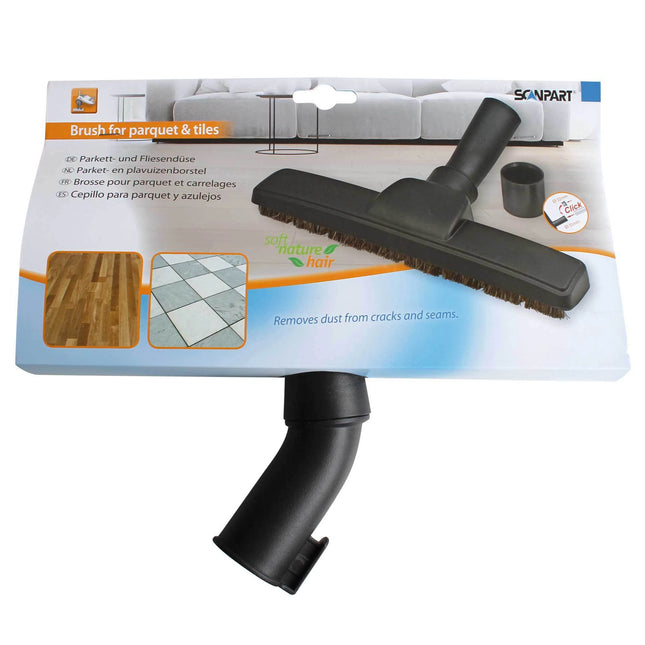 SCANPART Hardfloor Brush  - 30 cm  - Soft Natural Brush  - 32 + 35 mm Nozzle Connection image