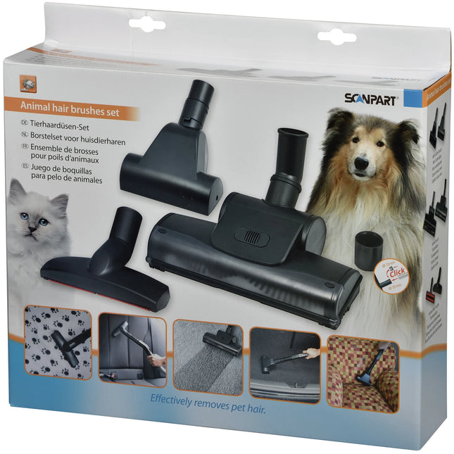 SCANPART Brush Set  - 16 - 19 - 30 cm - Set - 32 + 35 mm Nozzle Connection image