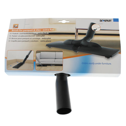 SCANPART Hardfloor Brush Twinner - 31.5 cm - Filt - 32 + 35 mm Nozzle Connection image