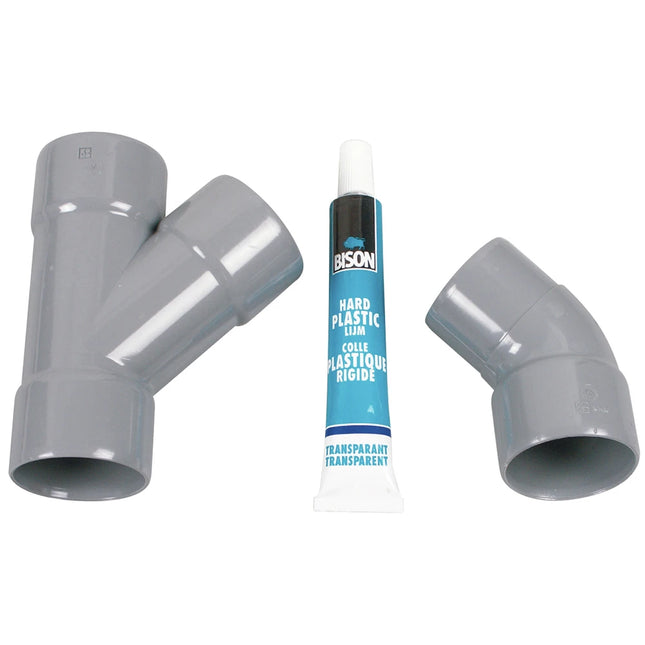 SCANPART - Y-piece connection set - For condenser dryers - PVC - Gray image
