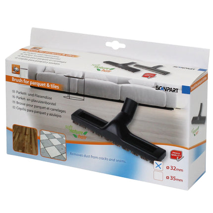 SCANPART Hardfloor Brush  - 30 cm  - Soft Natural Brush  - 32 mm Nozzle Connection image