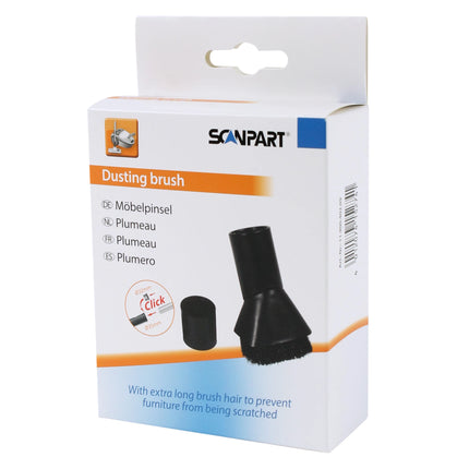 SCANPART Dusting Brush U056 - 6.5 cm - Polyester Brush  - 32 + 35 mm Nozzle Connection image
