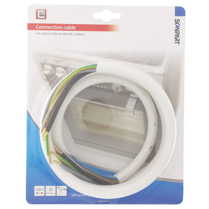 SCANPART - Oven connection cord - Cable -  2.5 m 5 x 2.5 mm image