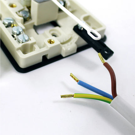 SCANPART - Pull switch connection cord - Female socket 230 V (female) - Cable 2.0 m 3 x 1.5 mm Grounded|Soft PVC|Angled plug image