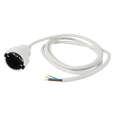 SCANPART - Pull switch connection cord - Female socket 230 V (female) - Cable 2.0 m 3 x 1.5 mm Grounded|Soft PVC|Angled plug image